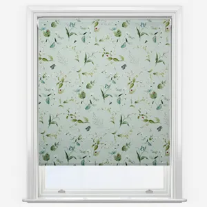 Sophie Allport Wild Floral Soft Green Roller Blind