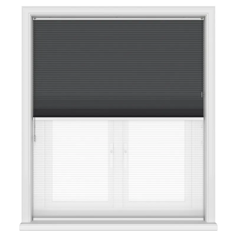 Tradechoice Blockout Onyx Black Day & Night Blinds Uk