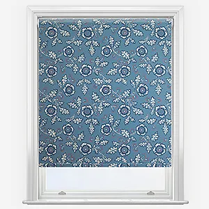 Land & Shore River Blue Red Roller Blind