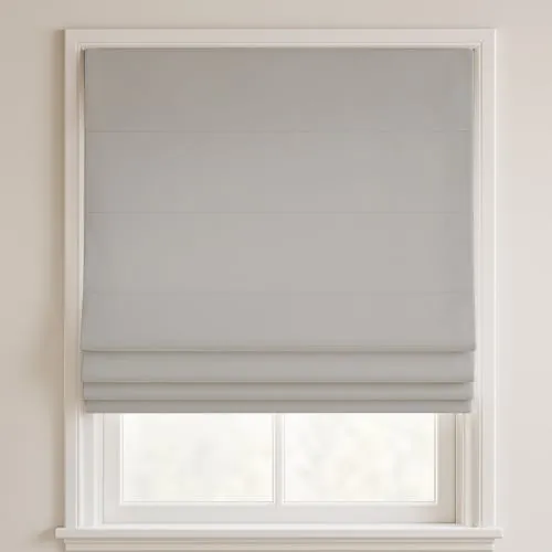 Oliver Dove Grey Deluxe Roman Blinds