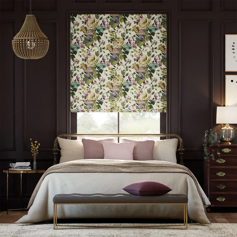 Bloom Mulberry Roman Blind