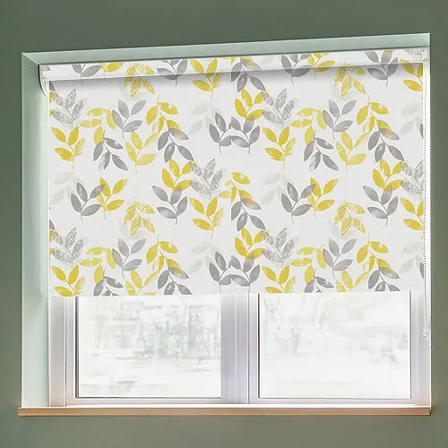 Maggie Ochre Light Filtering Roller Blinds