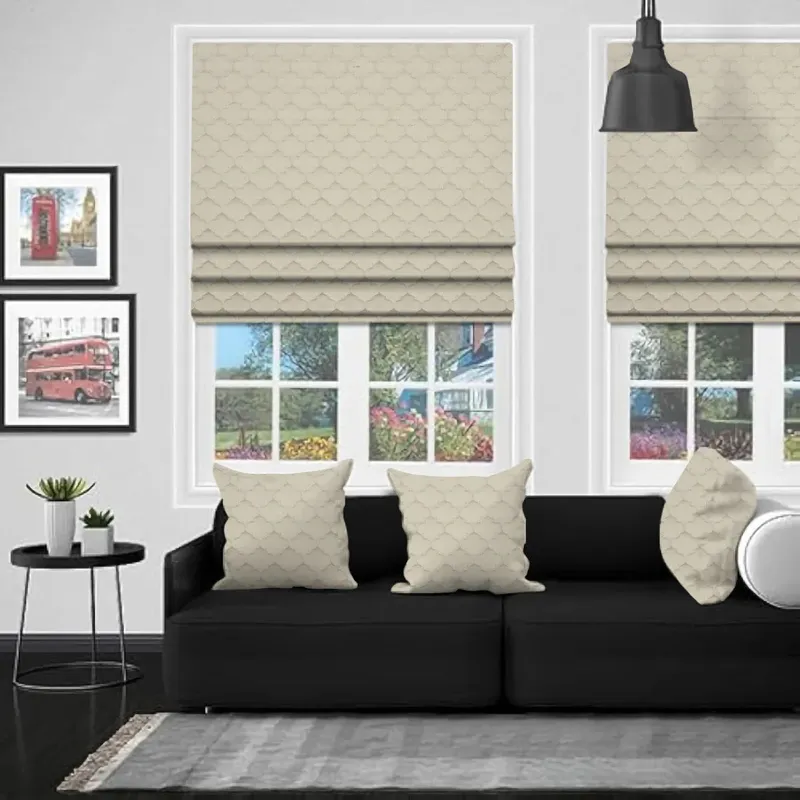 Eb Alhambra Cream Roman Blind