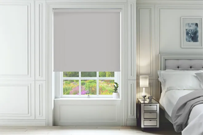 Primero Grey - Blackout Roller Blind