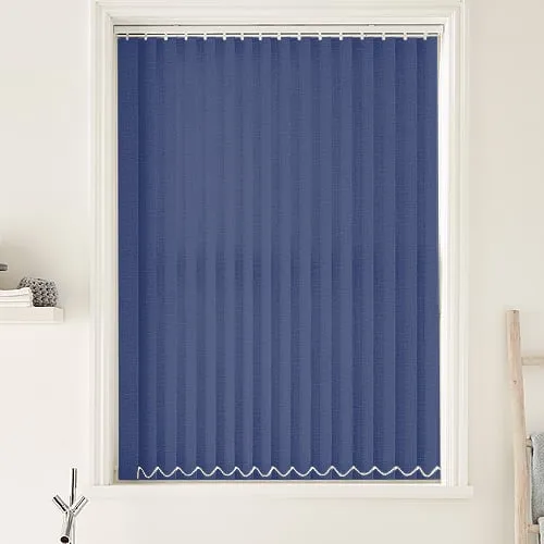 Urban Fr Blue (Moisture Resistant) Bathroom Vertical Blinds