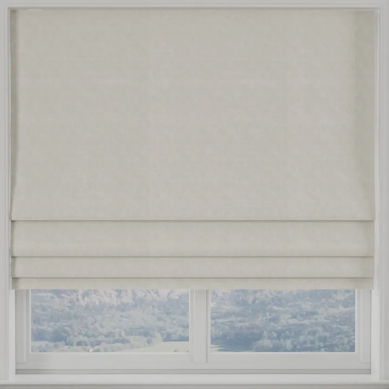 Turin Velvet Made To Measure Roman Blind Cream