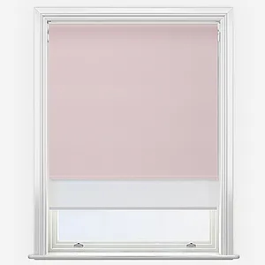 Supreme Blackout Pink & Sunvue White Double Roller Blind