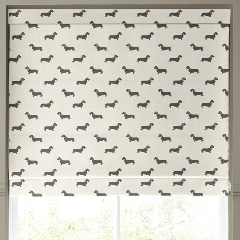 Emily Bond Basil Made To Measure Roman Blind Pebble