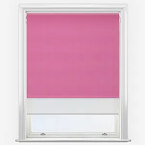 Supreme Blackout Hot Pink & White Double Roller Blind