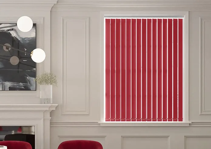 Palermo (Blackout) Crimson - Vertical Blind