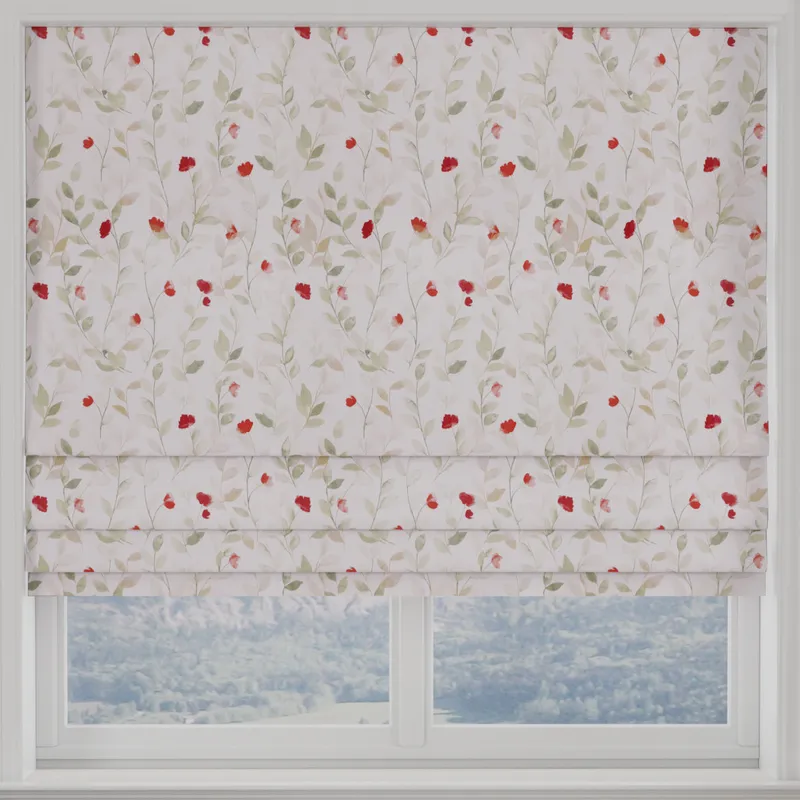 Serene Leaf Bloom Made To Measure Roman Blind Spring