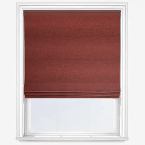 Moon Earth Raspberry Roman Blind