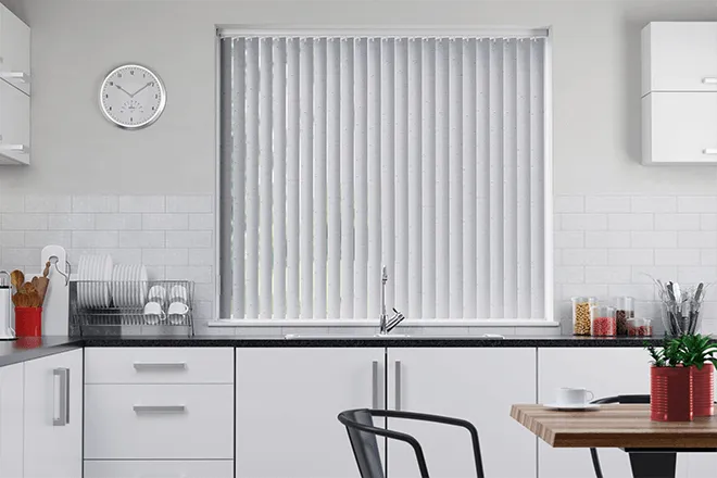 Neo White - Textured Rigid Pvc Vertical Blind