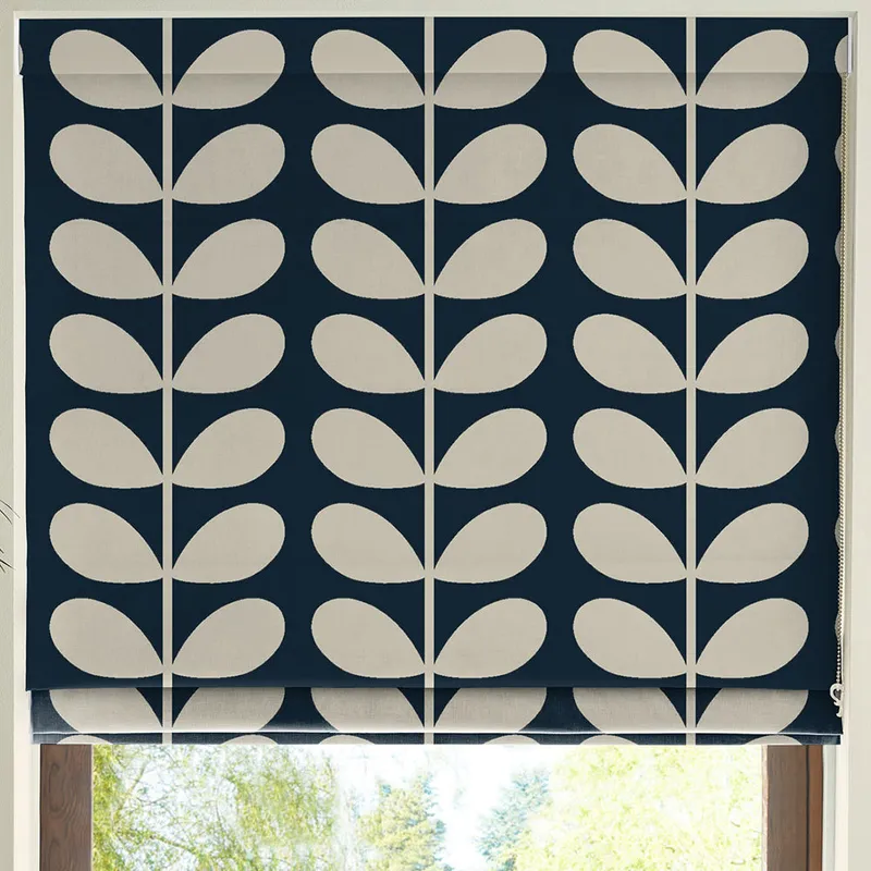 Orla Kiely Jumbo Solid Stem Made To Measure Roman Blind Whale