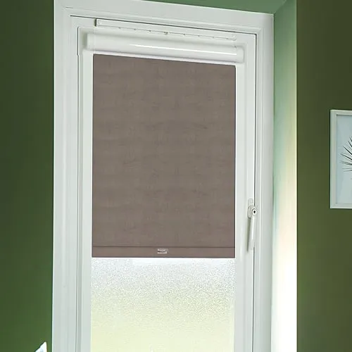Metz Stone (Moisture Resistant) Perfect Fit Blackout Roller Blinds