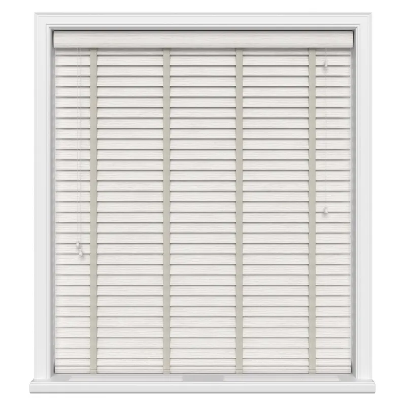 Tradechoice Whitewash Oak Grain With Dove Tapes Blinds Uk