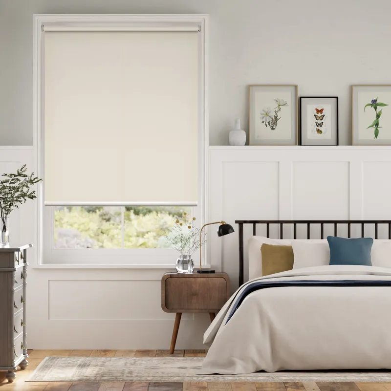 Twist2go Titan Blackout Bone White Roller Blind