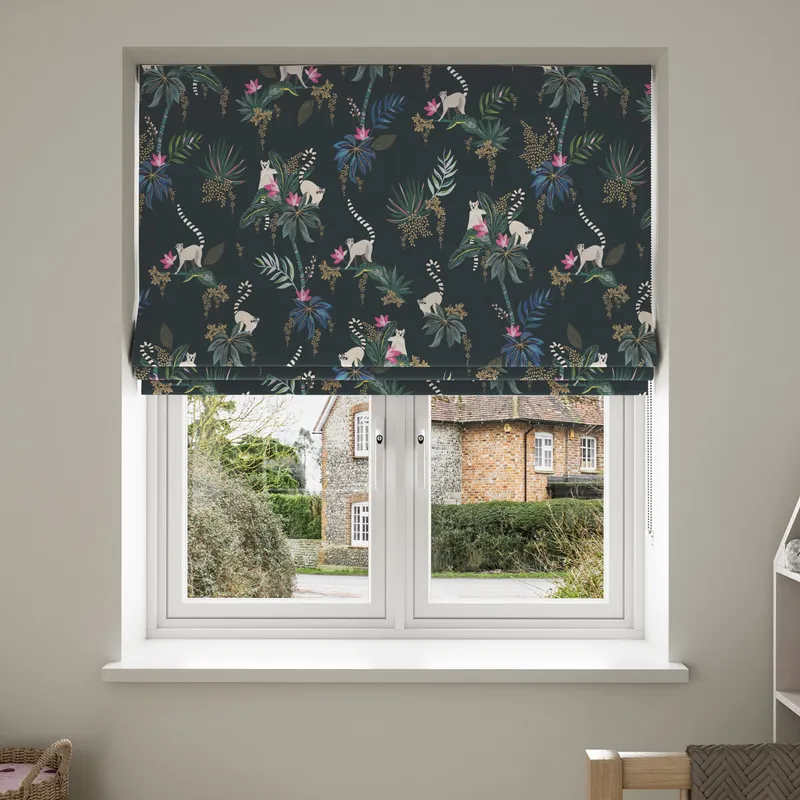 Sara Miller Lemur Forest Green Blinds Uk