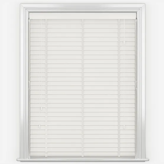 Aspen Deluxe Smooth Pearl Wooden Venetian Blind