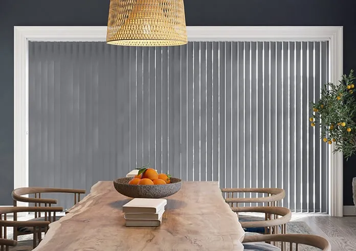 Palermo (Blackout) Dark Grey - Vertical Blind
