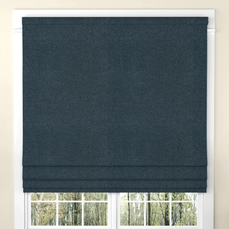 Ante Decor Aurora Made To Measure Roman Blind Deep Blue