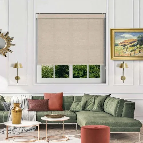 Weave Flax Pelmet Roller Blind