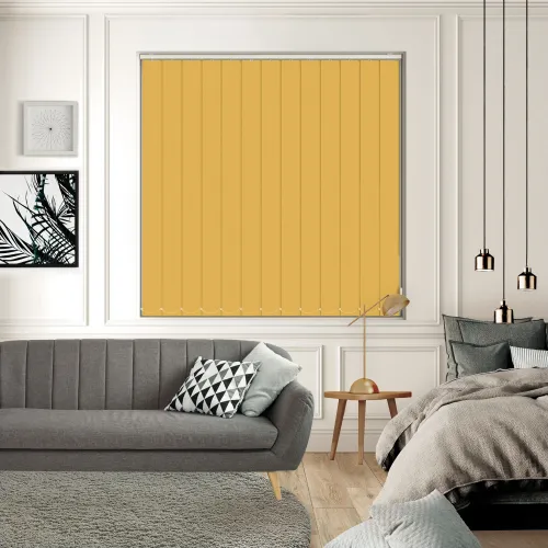 Bedtime Sunshine Yellow Vertical Blind