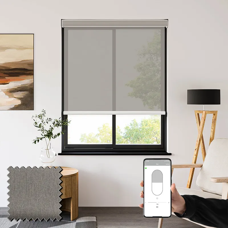 Lucid Storm Sheer Battery Powered Electric Roller Shades
