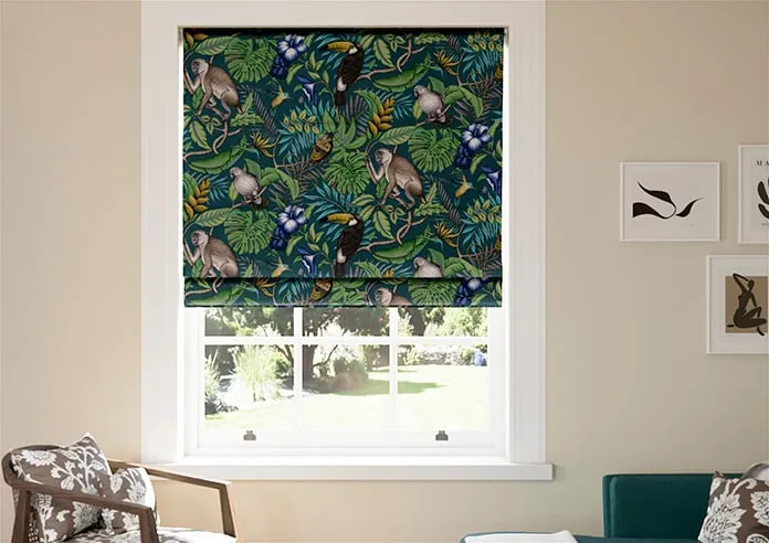 Rain Forest Lagoon - Roman Blind
