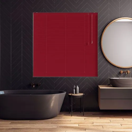Bright Red Gloss Venetian Blind