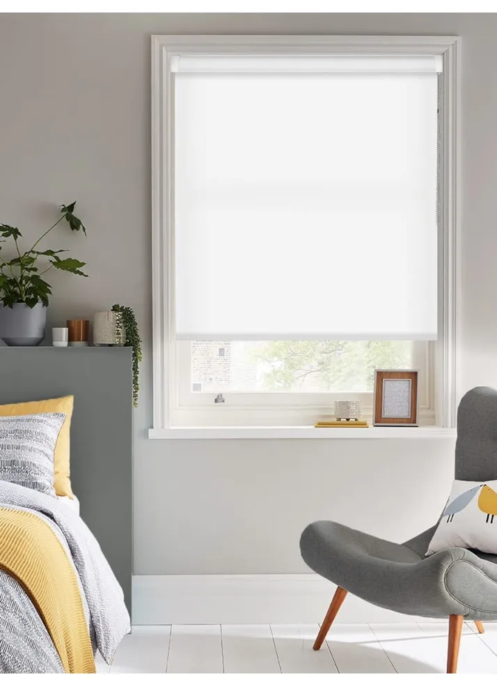 Jasmine White Daylight Grip Fit® No Drill Roller Blind