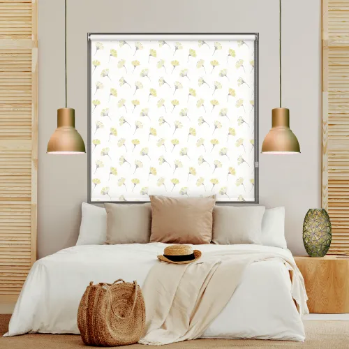 Kyoto Yellow Blackout Roller Blind - Stylish Light Control