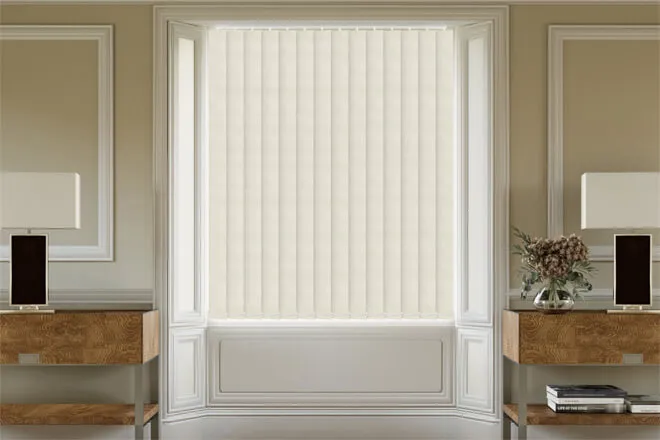 Mila Cream - Shadow Pattern Vertical Blind