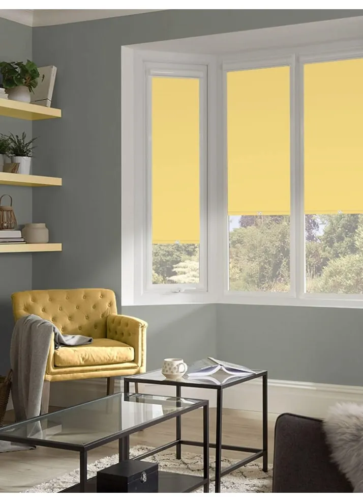 Blackout Spring Yellow Perfect Fit Roller Blind