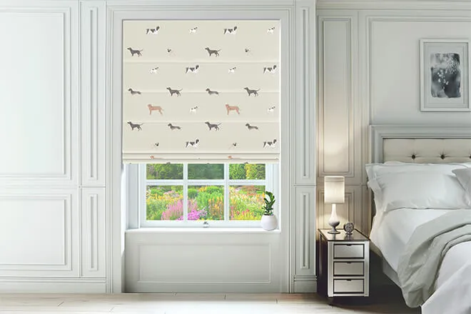 Sophie Allport Woof Linen - Designer Roman Blind
