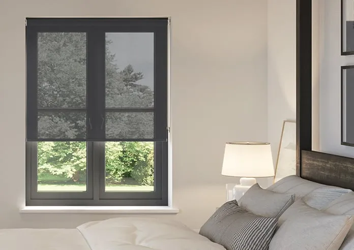 Illusion Charcoal - Roller Blind