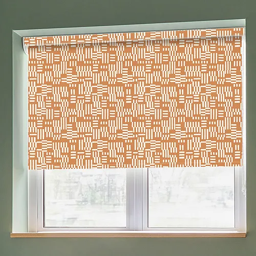 Pinto Orange Light Filtering Roller Blinds