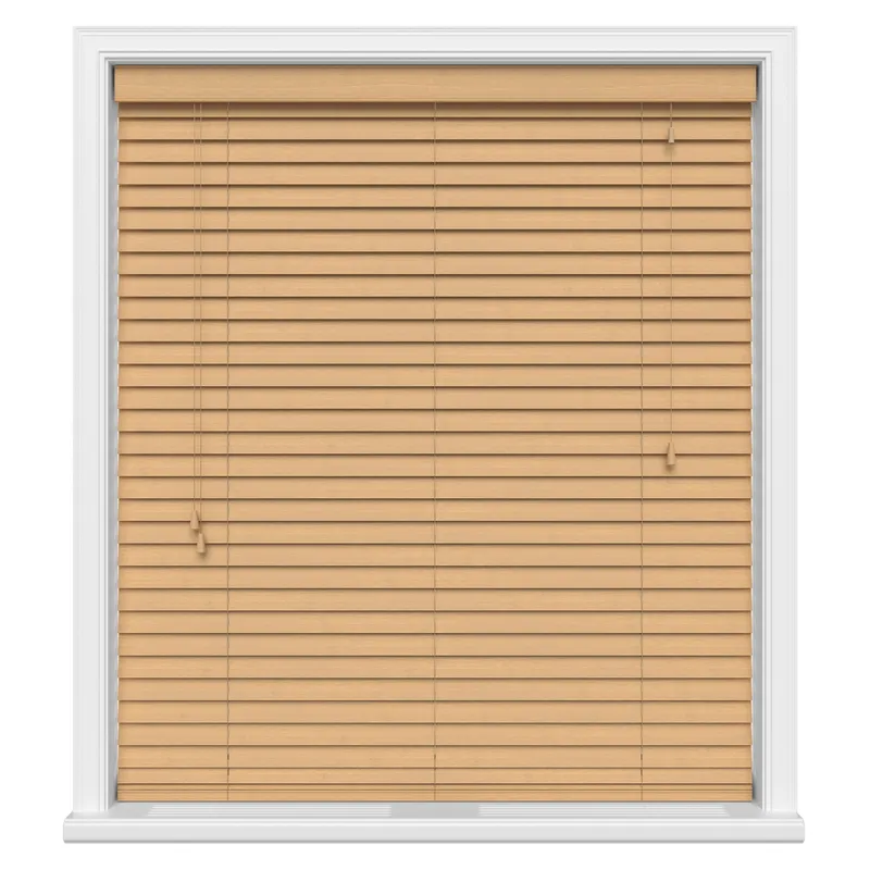 Light Oak Basswood Elite Wood Uk - Wooden Blinds