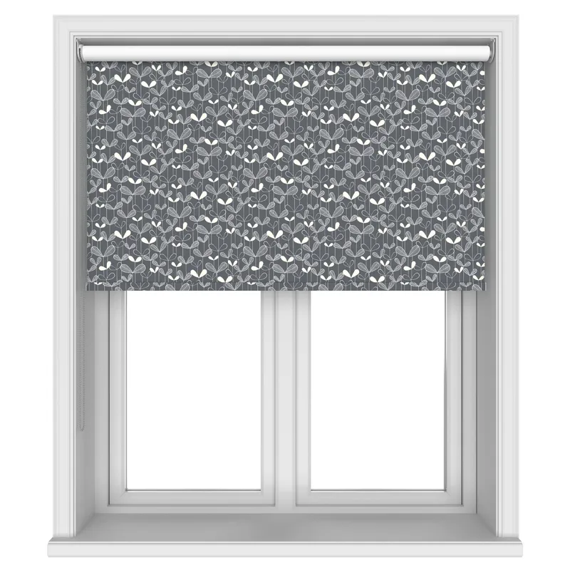 Missprint Blackout Saplings Graphite Blinds Uk