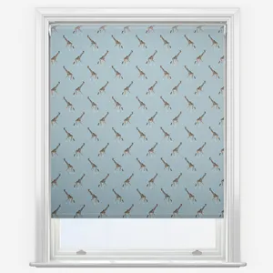 Sophie Allport Giraffe Duck Egg Roller Blind