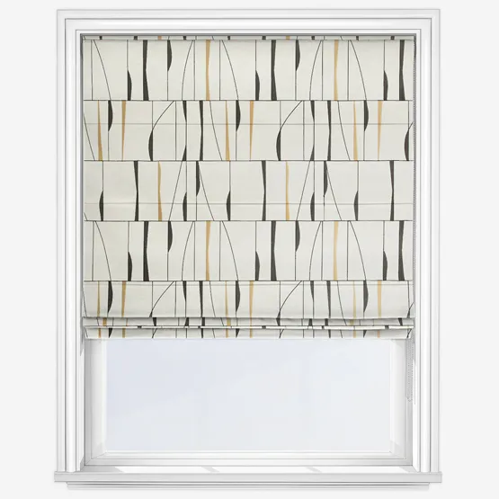 Camengo Souffle De Vitrail Ocre Roman Blind