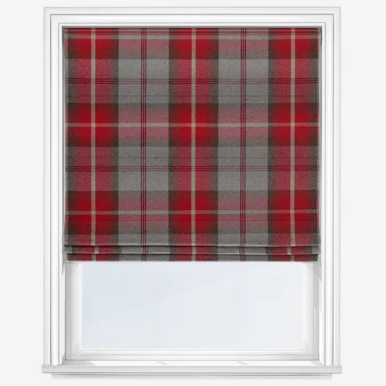 Balmoral Cherry Roman Blind