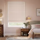 Quill Feather Blush & Chalk Roman Blind