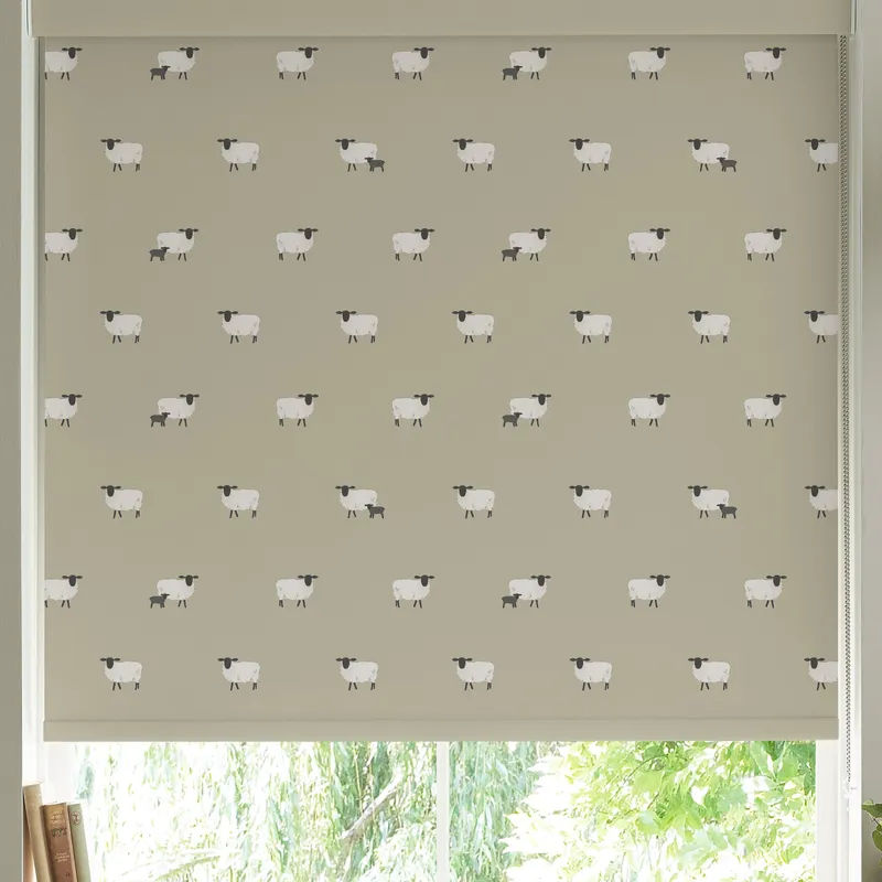 Sophie Allport Sheep Made To Measure Roller Blind Sand