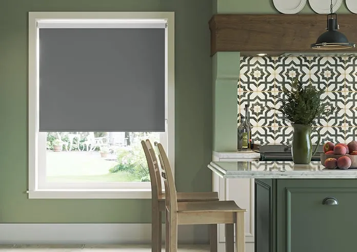 Rimini (Blackout) Storm Cloud - Roller Blind