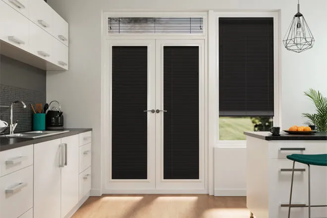 Precision Black Wood - 25mm Slat Venetian Perfect Fit Blind