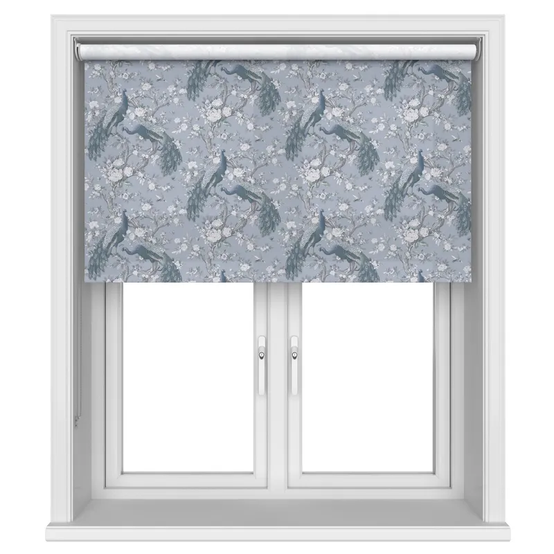 Laura Ashley Belvedere Chalk Blue Blinds Uk