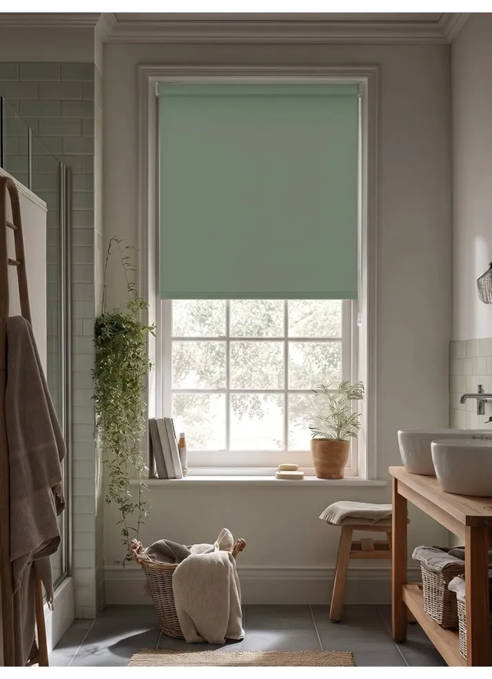 Mineral Green Blackout Roller Blind