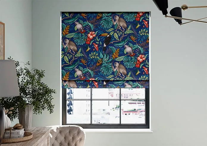 Rain Forest Marine - Roman Blind