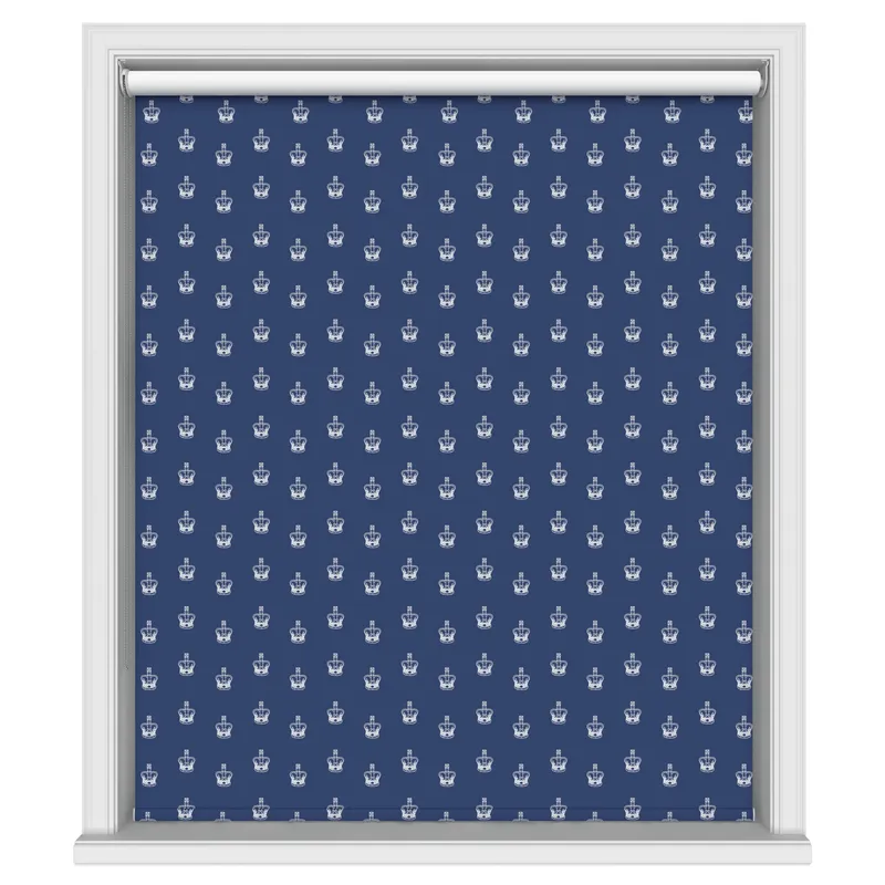 King Charles Coronation 2023 Crown Theme On Blue